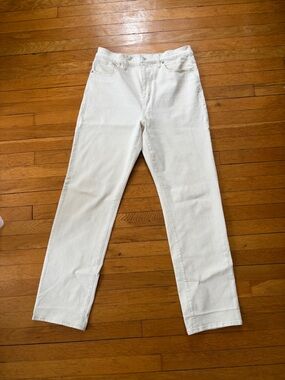 Madewell Vintage Straight Leg Jeans in Canvas Wash (Cream) 31 Tall